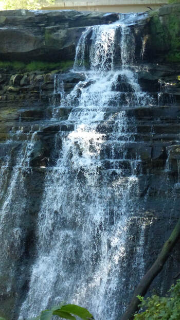 Brandywine Falls at low flow, Cuyahoga Valley National Park