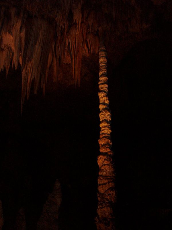 Tall stalagmite, Carlsbad Caverns