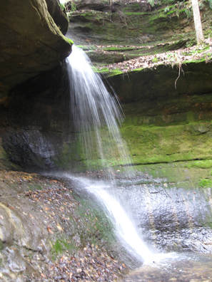 Waterfall in Devil's Punchbowl, Shades State Park.